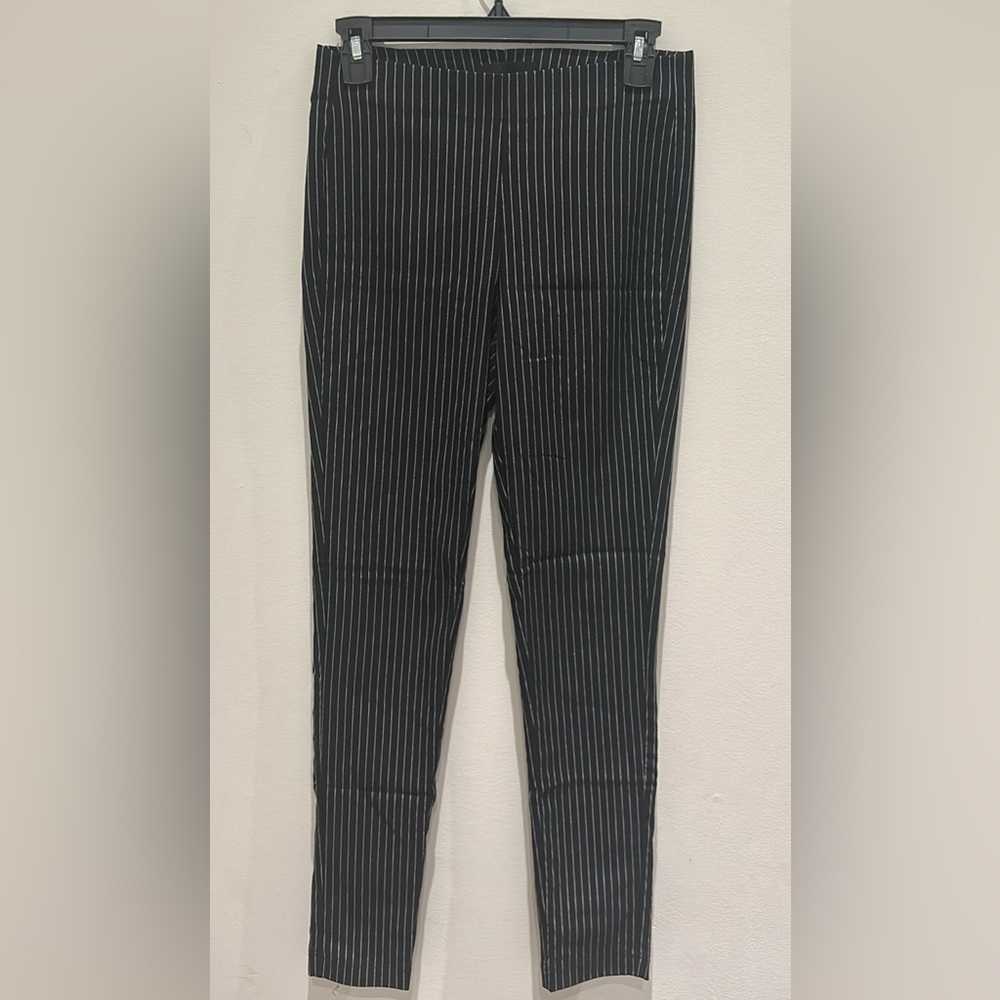 Who What Wear Men's Black Pinstripe Pants